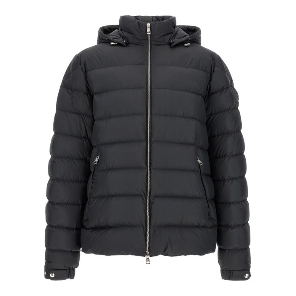 Moncler Black Polyester Full-Length Men's Jacket